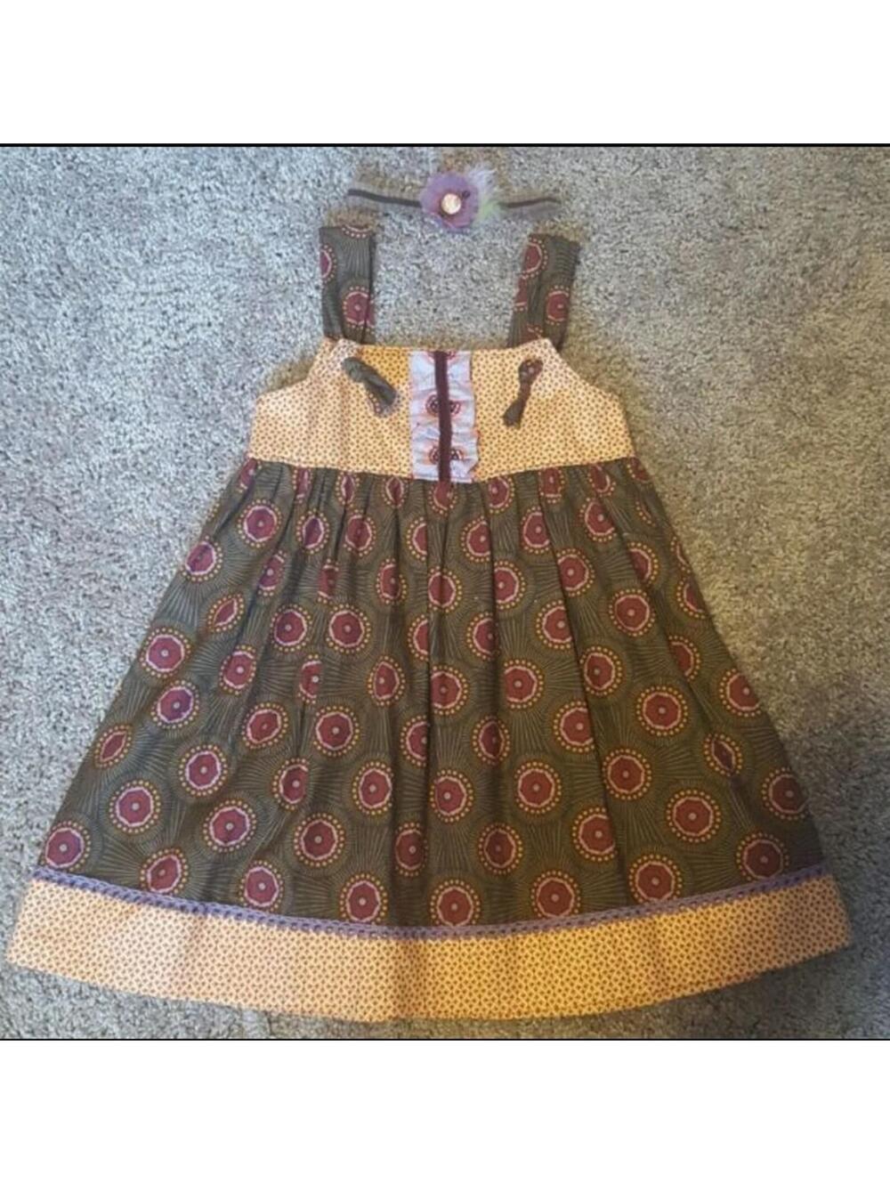 Boutique Bercot Dress Art and Soul sz 4 headband Outfit